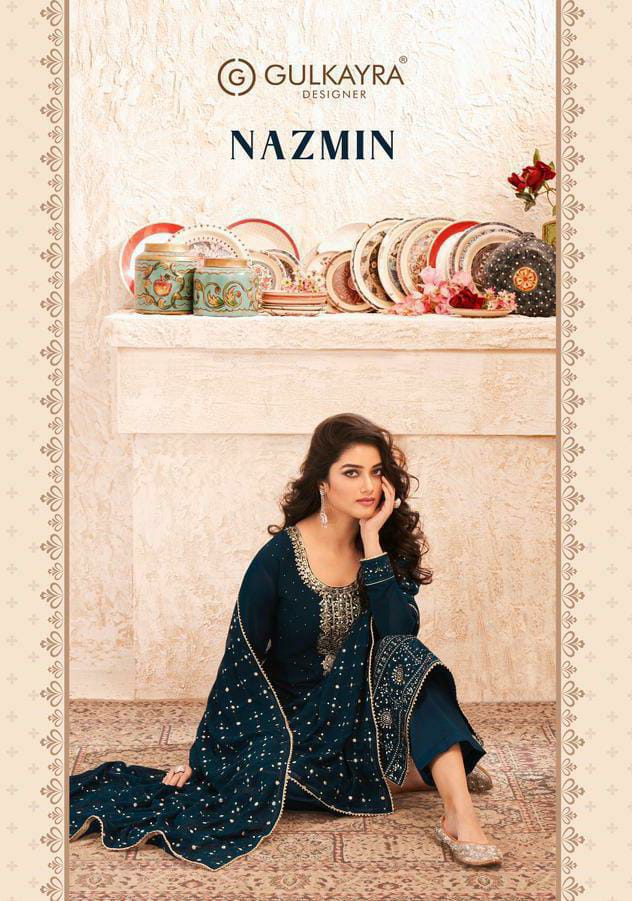 Gulkayra Nazmin Designer Georgette Embroidered Party Wear Suit In Best Wholesale Rate