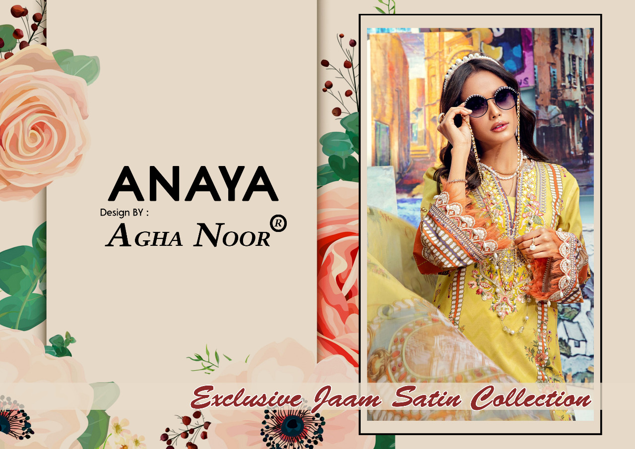 Anaya Jam Satin Cotton Designer Jam Satin Cotton Luxury Collection In Best Wholesale Rate
