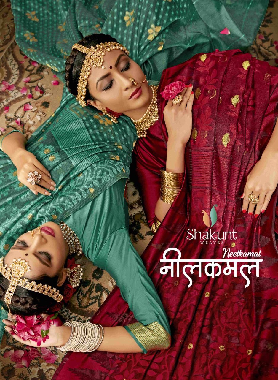 Shakunt Neelkamal Cotton Weaving Designer Printed Sarees In Best Wholesale