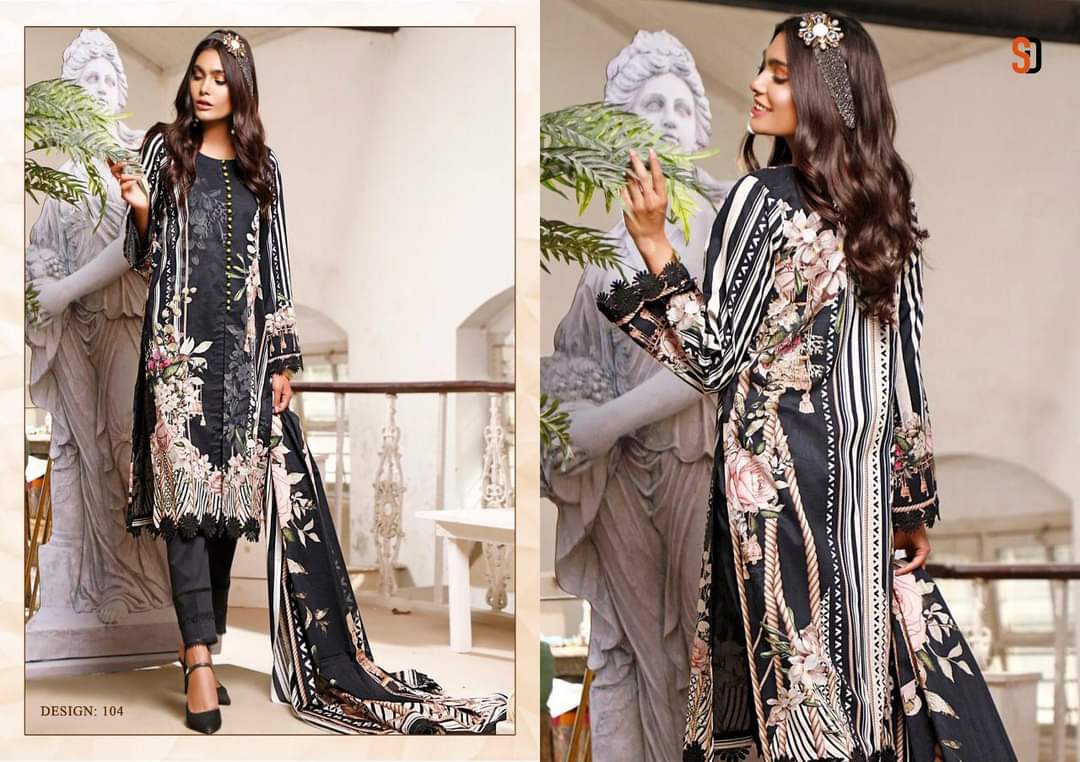 Shraddha Designer Mahgul Nx Designer Lawn Cotton Print With Embroidery Work Pakistani Pattern Suits In Singles