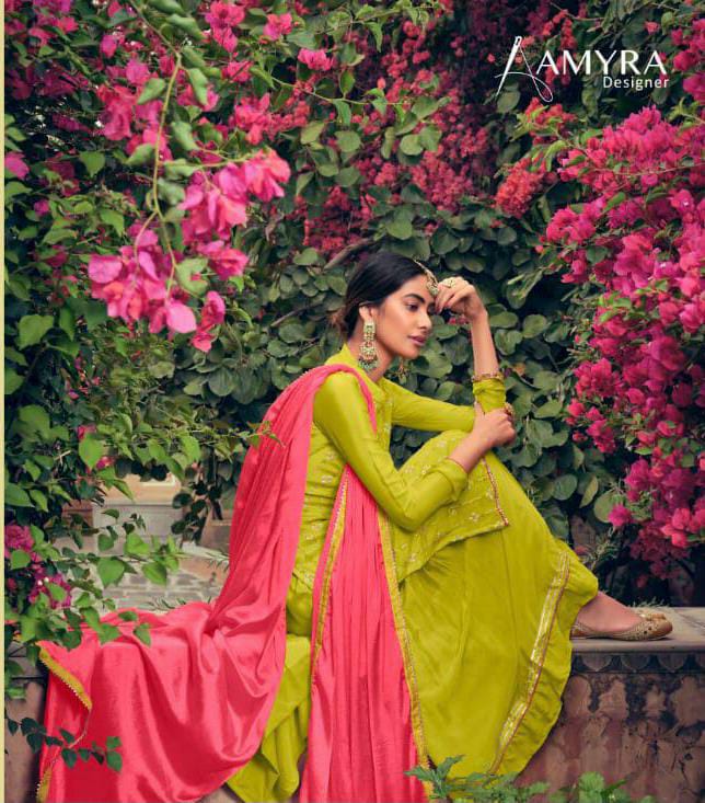 Amyra Designer Naaz Heavy Viscose Chinon With Heavy Embroidery Work Suits Wholesale