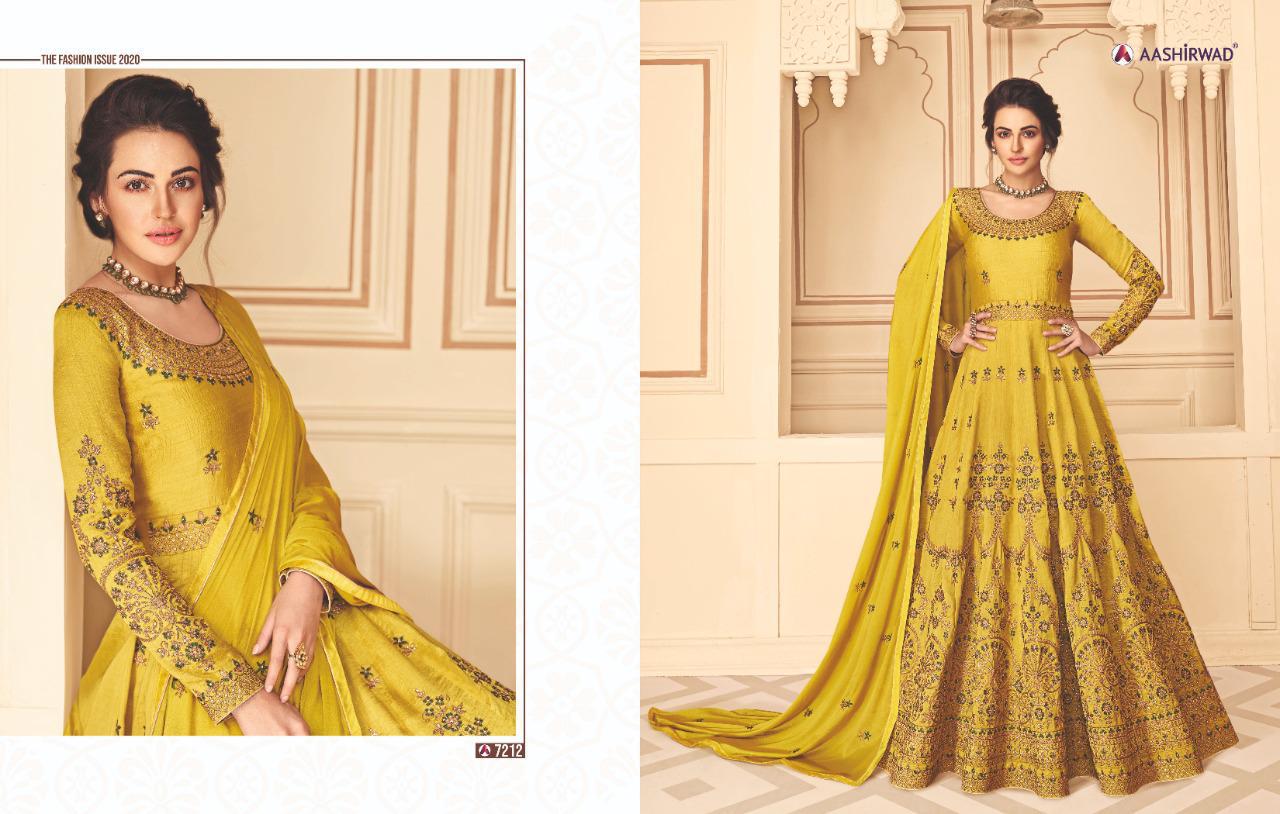 Aashirwad Maharani Designer Premium Silk Wedding Wear Gown In Best Wholesale Rate