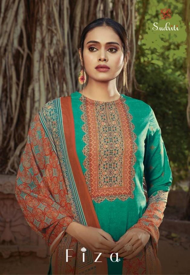 Sudriti Fiza Designer Work With Crepe Digital Printed Suits In Best Wholesale Rate