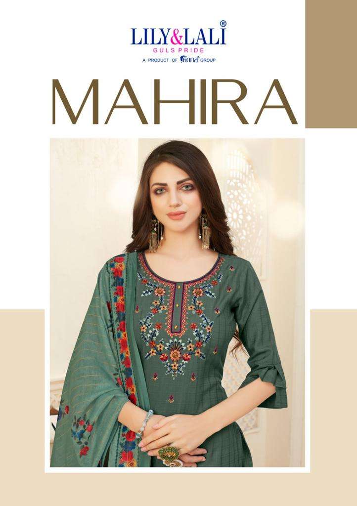 LILY AND LALI MAHIRA DESIGNER FANCY VISCOSE WITH HANDWORK AND EMBROIDERY WORK READYMADE SUITS WHOLESALE