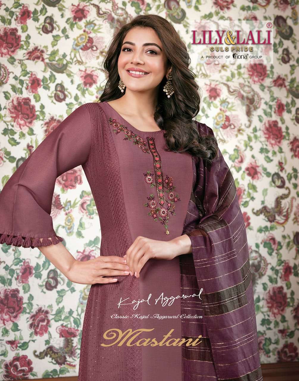 LILY & LALI MASTANI DESIGNER BEMBERG SILK WITH HANDWORK AND CROCHET WORK PARTYWEAR READYMADE SUITS WHOLESALE