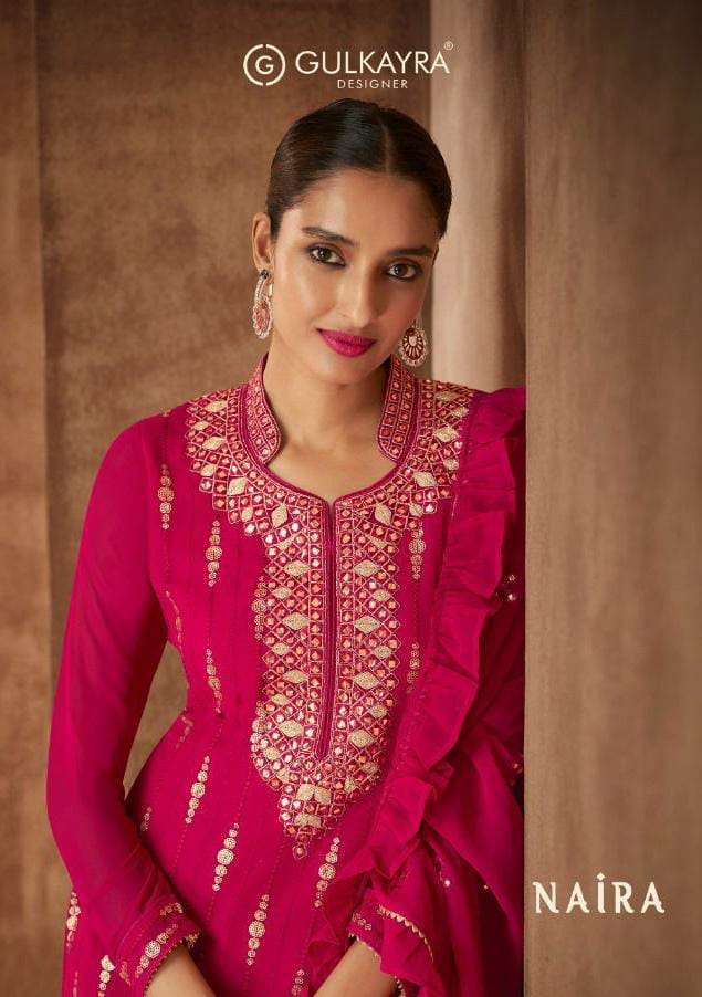 Gulkayra Naira Real Georgette with heavy Embroidery party wear suits in wholesale rate