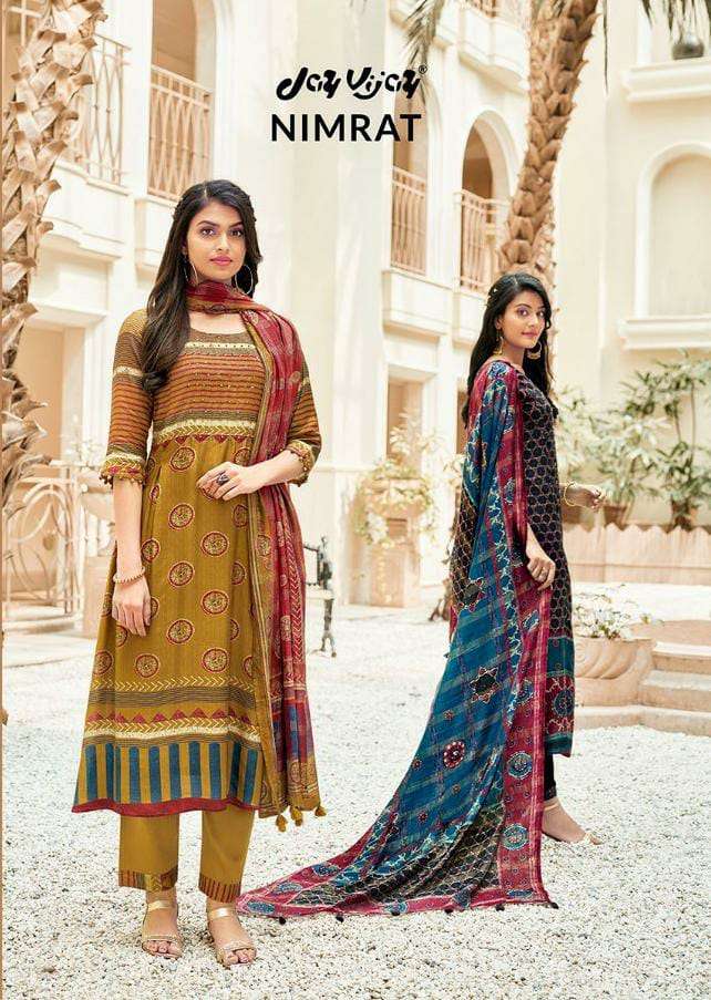 Jay vijay  Nimrat Pure Muslin Silk Digital Print designer Party wear In wholesale rate