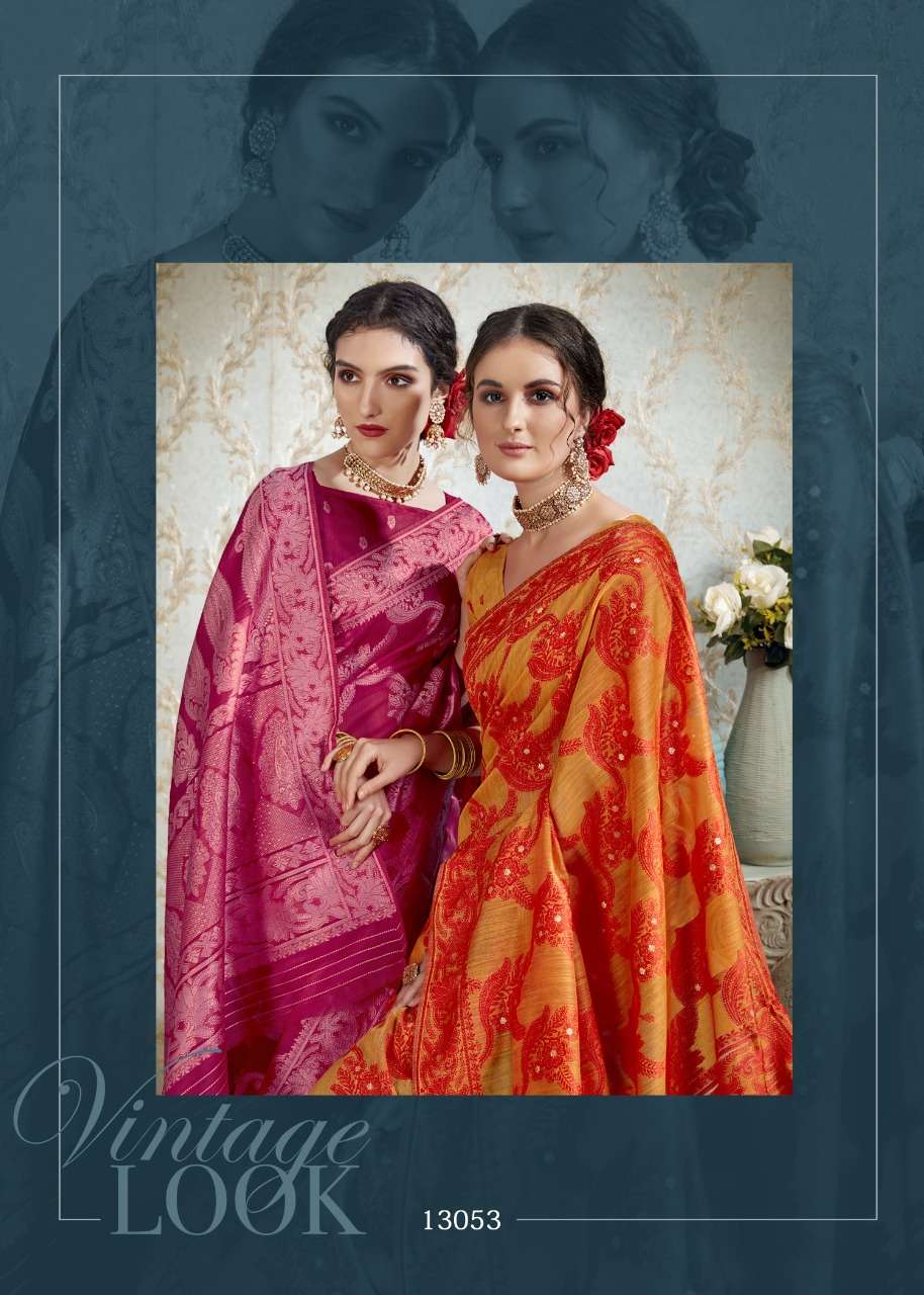 Shakunt weaves Aaloka designer cotton weaving EMBROIDERY party wear sarees in wholesale rate