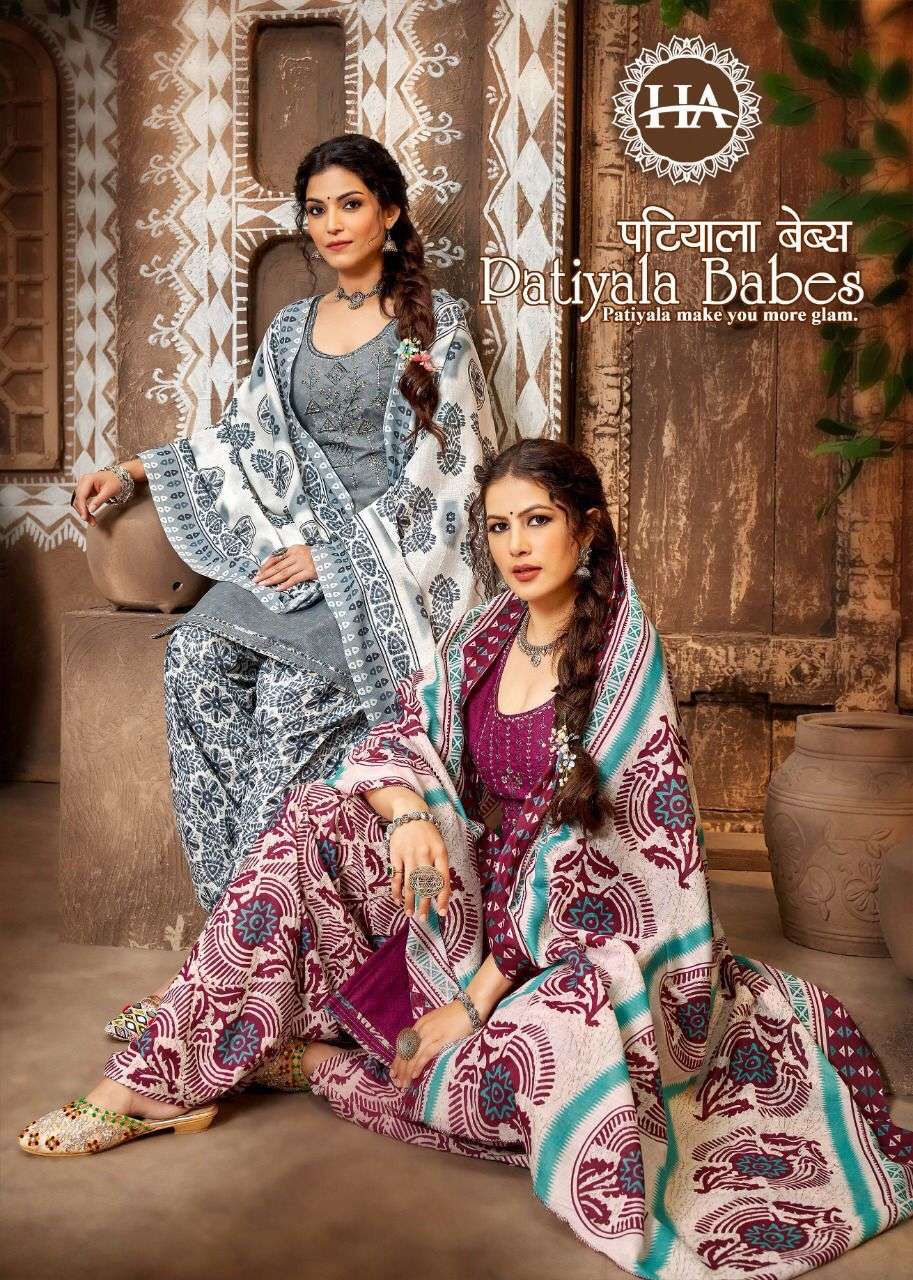 HARSHIT FASHION ALOK SUIT PATIYALA BABES DESIGNER SWAROVSKI DIAMOND WORK WITH EMBROIDERY AND SOFT COTTON PRINTED SUITS IN WHOLESALE RATE