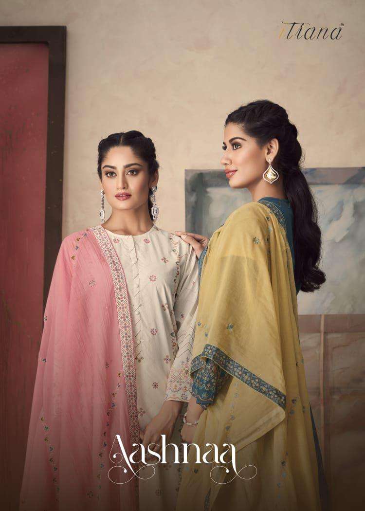 ITRANA AASHNAA DESIGNER WORK WITH CAMBRIC COTTON DIGITAL PRINTED SUITS IN WHOLESALE RATE