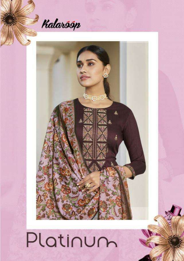KIVI KAJREE PLATINUM DESIGNER FANCY FABRIC EMBROIDERED READYMADE SUITS IN WHOLESALE RATE