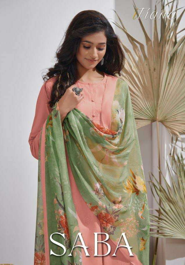 SAHIBA ITRANA SABA DESIGNER LAWN COTTON EMBROIDERED SUITS IN WHOLESALE RATE