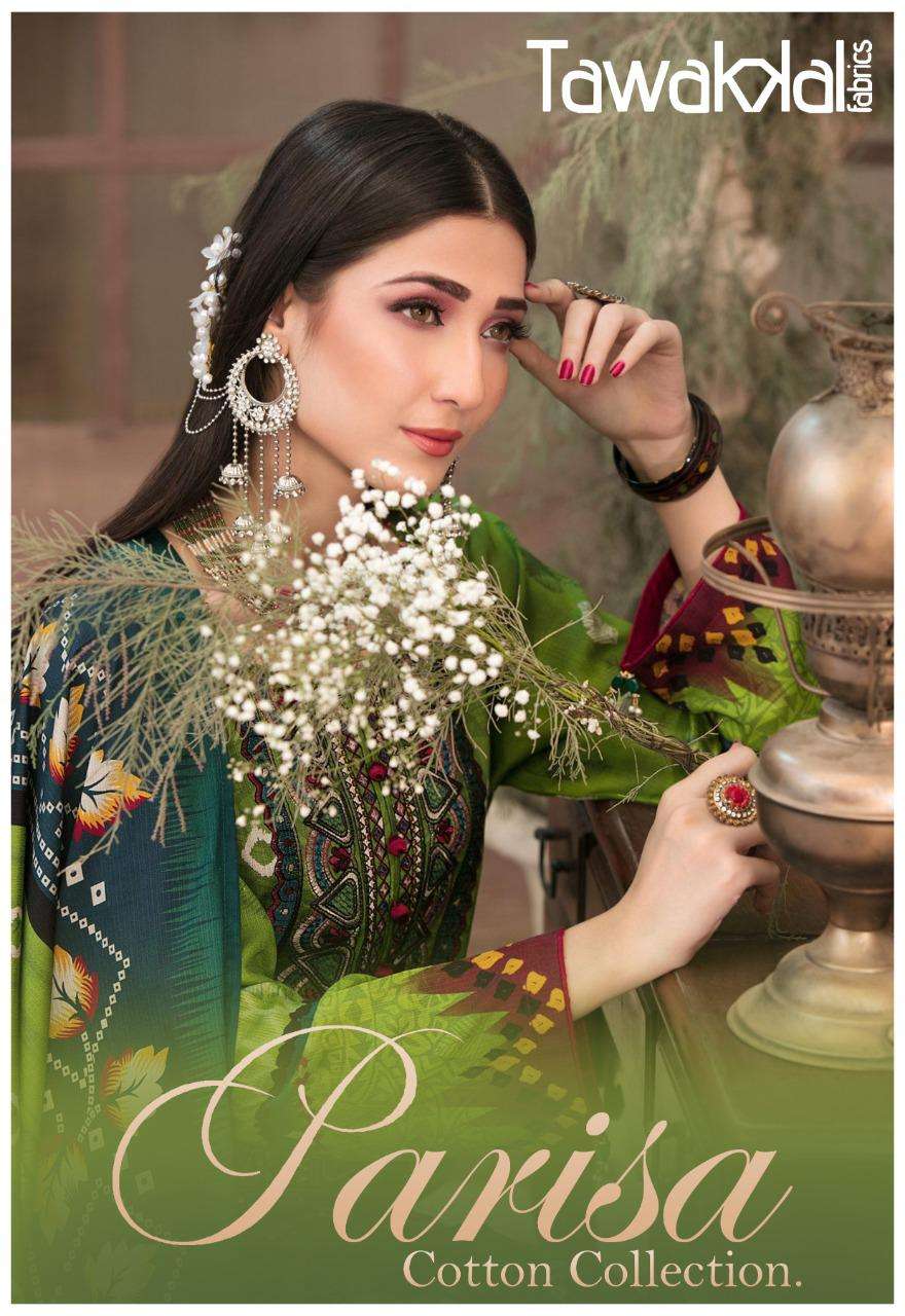 TAWAKKAL PARISA COTTON COLLECTION DESIGNER COTTON PRINTED DAILY WEAR SUITS IN WHOLESALE RATE