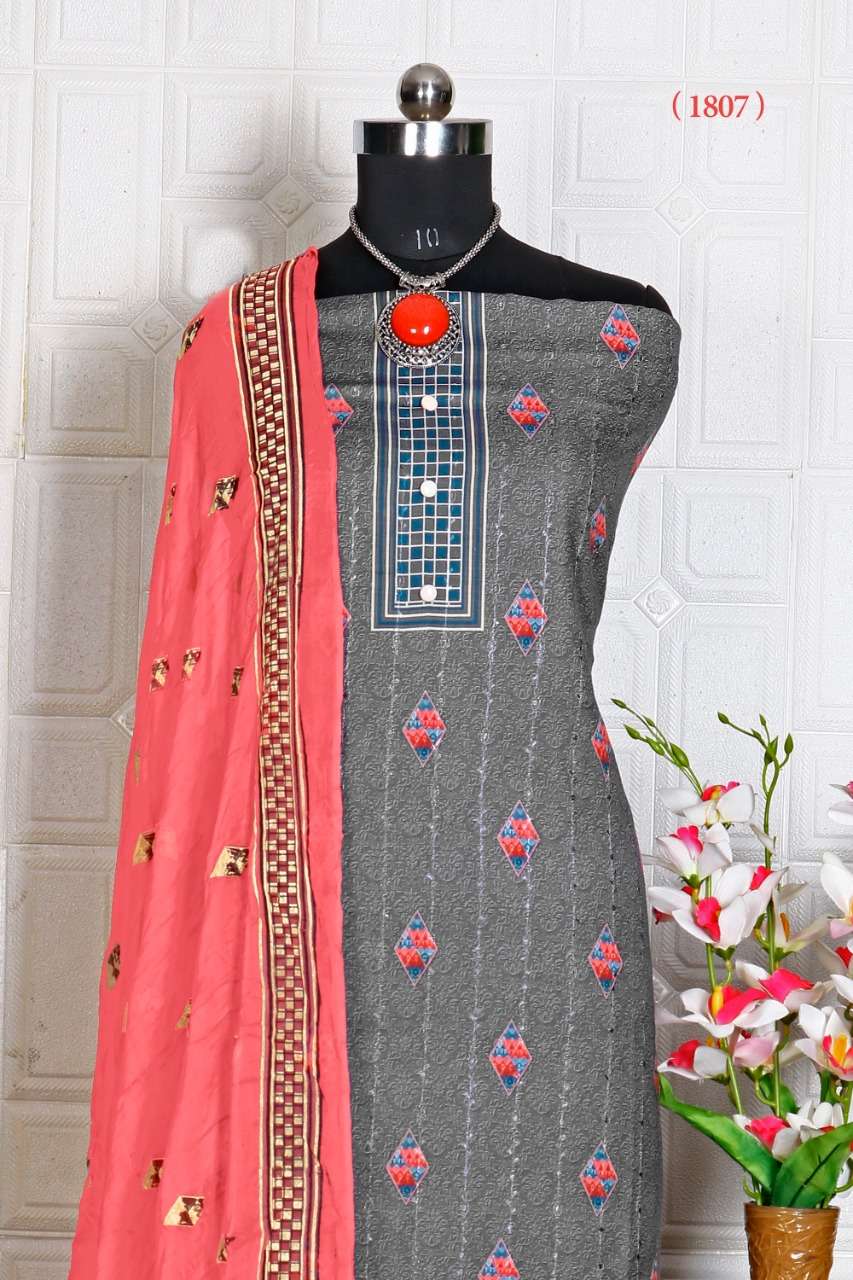 BIPSON 1807 DESIGNER COTTON DIGITAL PRINTED DAILY WEAR SUITS IN WHOLESALE RATE