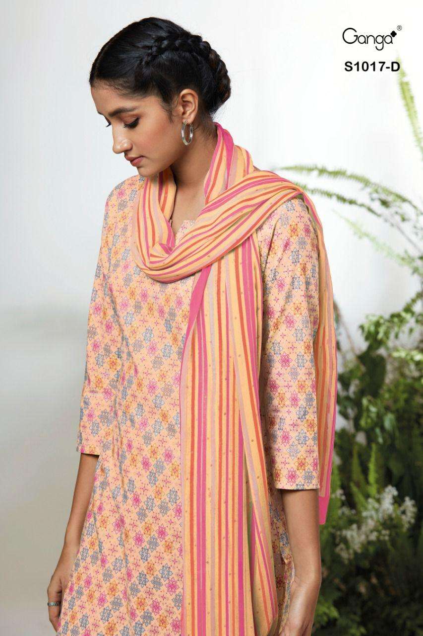 GANGA TIMILA 1017 DESIGNER PREMIUM COTTON PRINTED DAILY WEAR SUITS IN WHOLESALE RATE