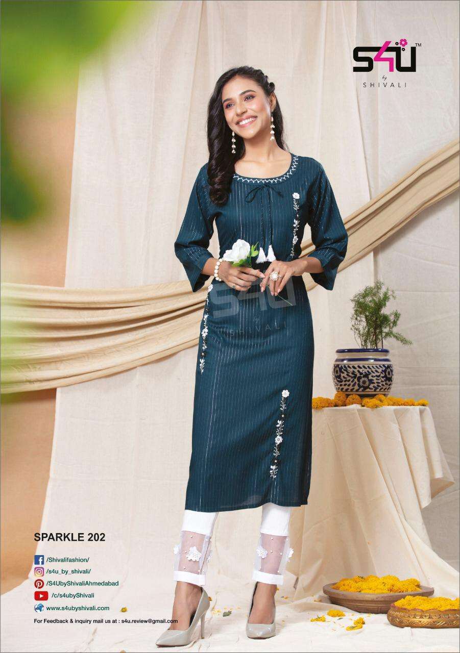 IMPORTED HANDWORK READY MADE KURTI WITH PANT 