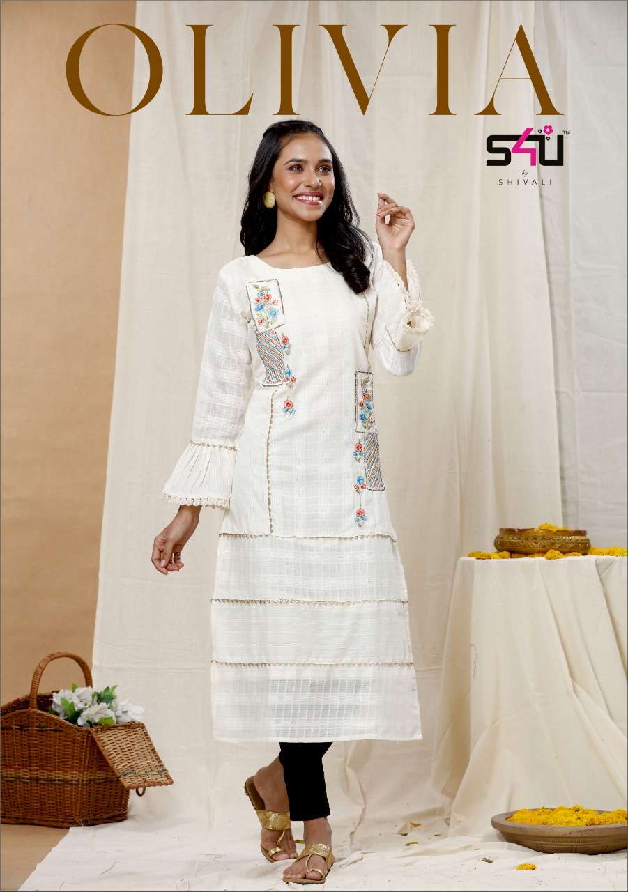 S4U JULIET READY MADE HANDWORK EMBALISHED KURTI PANT COLLECTION 
