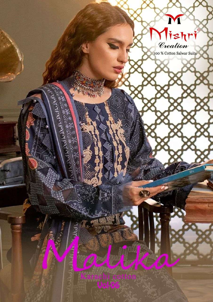 MISHRI MALIKA VOL 6 DESIGNER COTTON PRINTED DAILY WEAR SUITS IN WHOLESALE RATE
