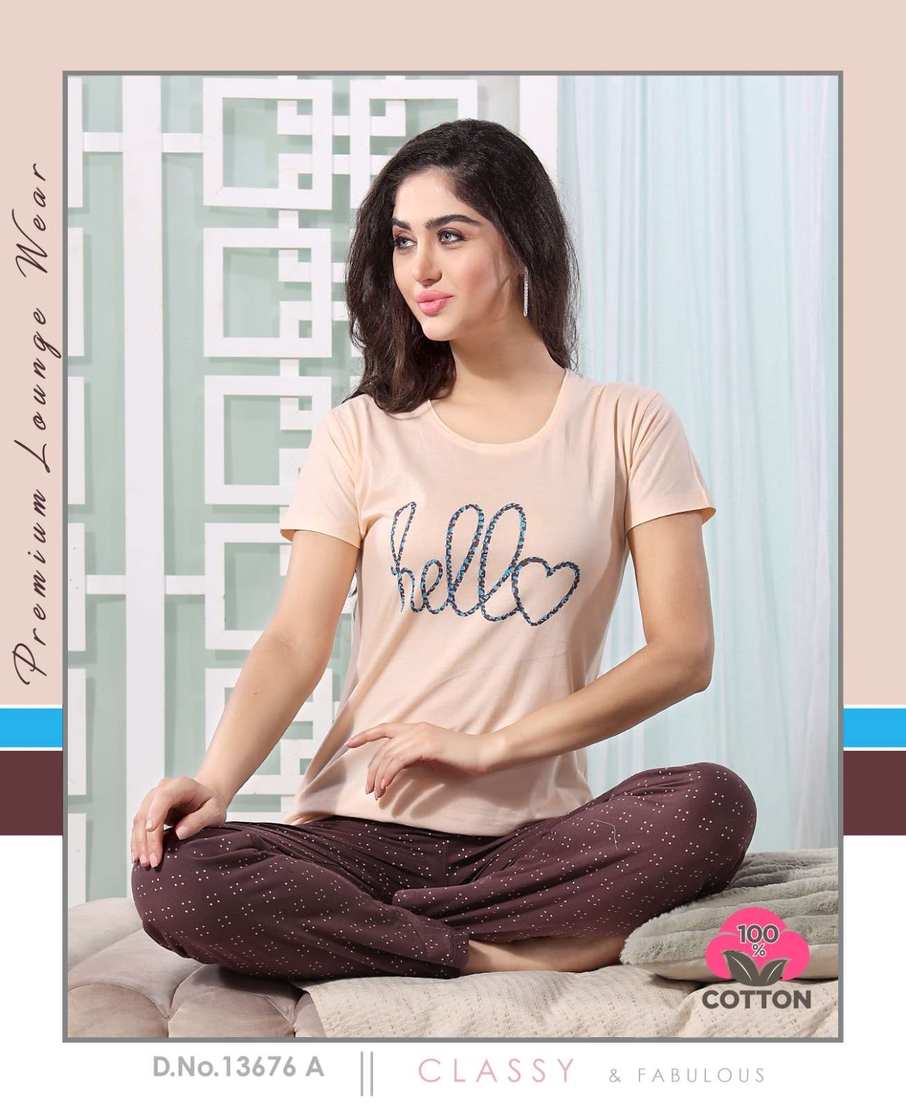 DESIGNER HOSIERY COTTON NIGHT SUITS IN BEST WHOLESALE RATE