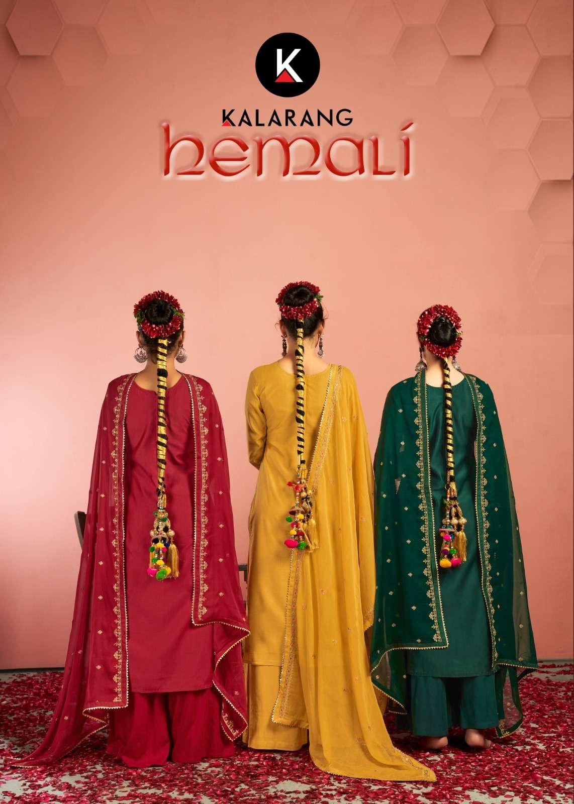 KALARANG HEMALI DESIGNER COTTON SILK EMBROIDERY WORK HEAVY SUITS IN BEST WHOLESALE RATE