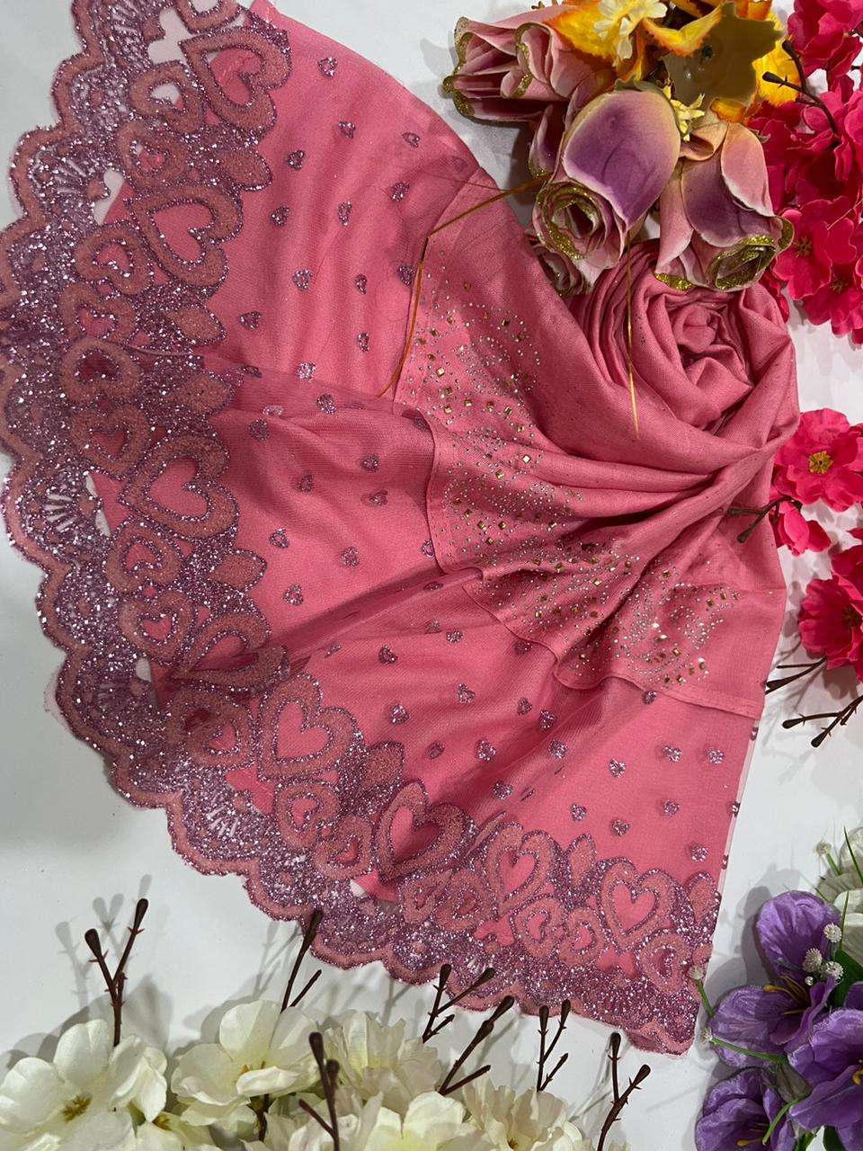 RAYON COTTON GLITTER WITH LACE PARTYWEAR BURQA WHOLESALE 
