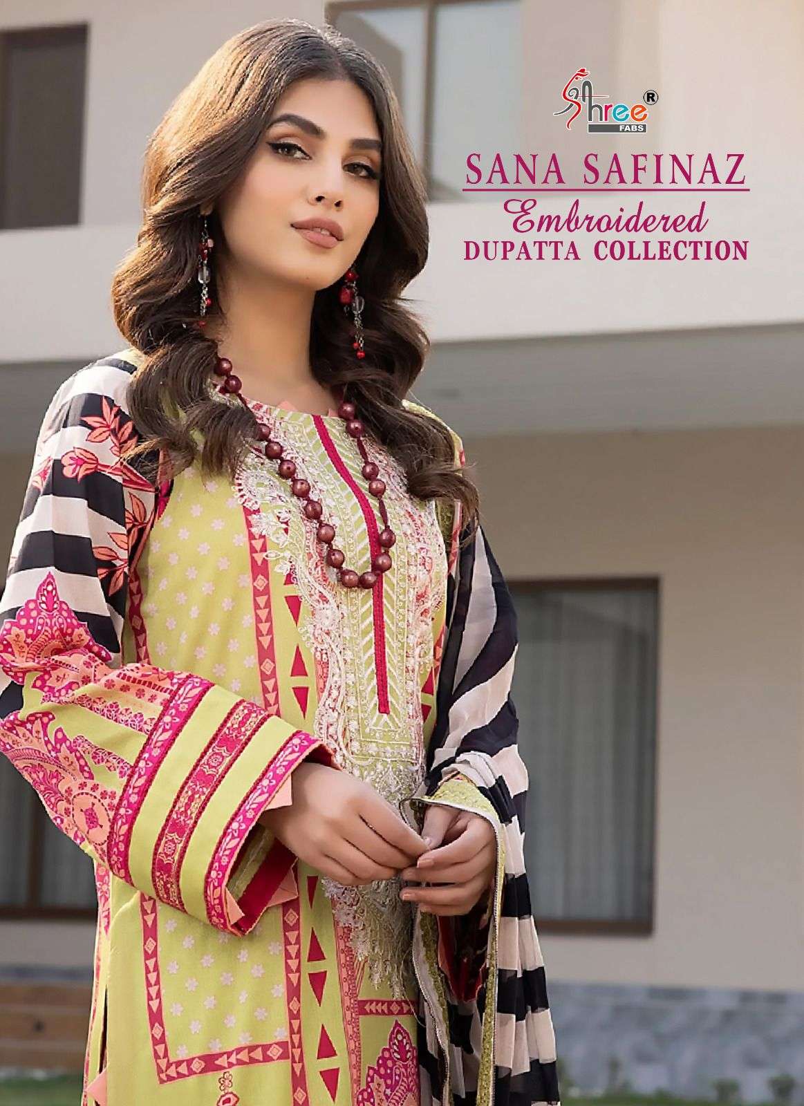 SHREE FAB SANA SAFINAZ EMBROIDERED DUPATTA COLLECTION VOL 1 DESIGNER COTTON ORINT WITH SELF EMBROIDERY WORK PAKISTANI REPLICA SUITS BEST WHOLESALE RATE