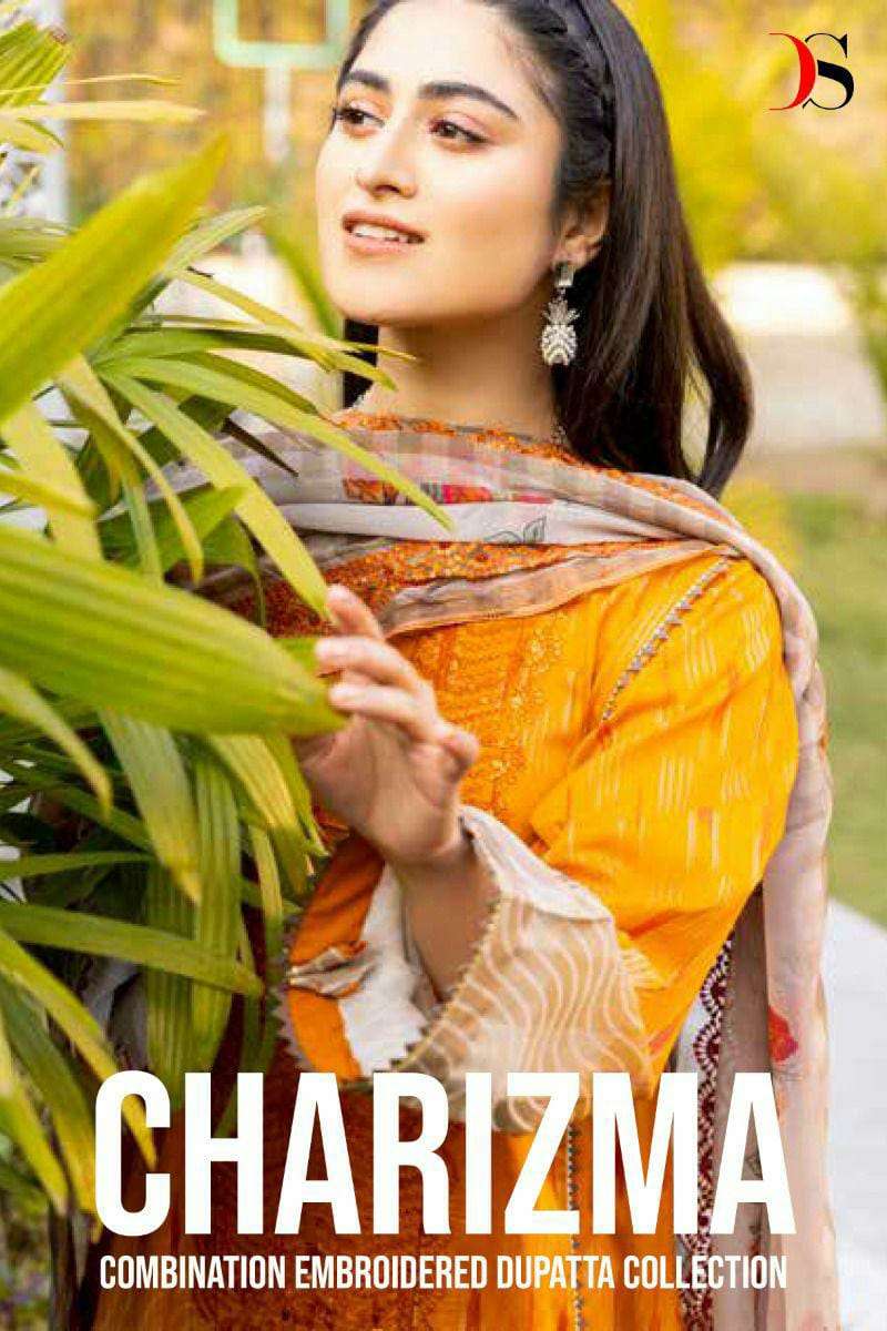 DEEPSY SUITS CHARIZMA COMBINATION EMBROIDERED DUPATTA DESIGNER COTTON PRINTED EMBROIDERY PATCH WORK PAKISTANI REPLICA SUITS IN BEST WHOLESALE RATE