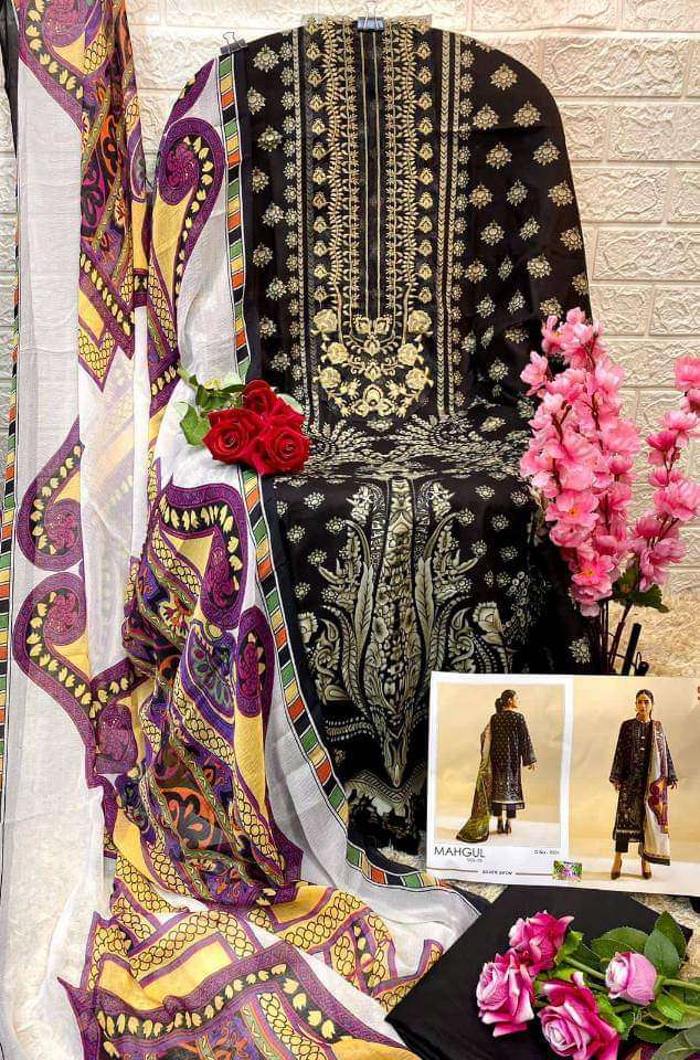 SHARADDHA MAHGUL VOL 5 DESIGNER LAWN COTTON PRINTED WITH EMBROIDERY PATCH WORK PAKISTANI REPLICA SUITS WHOLESALE 