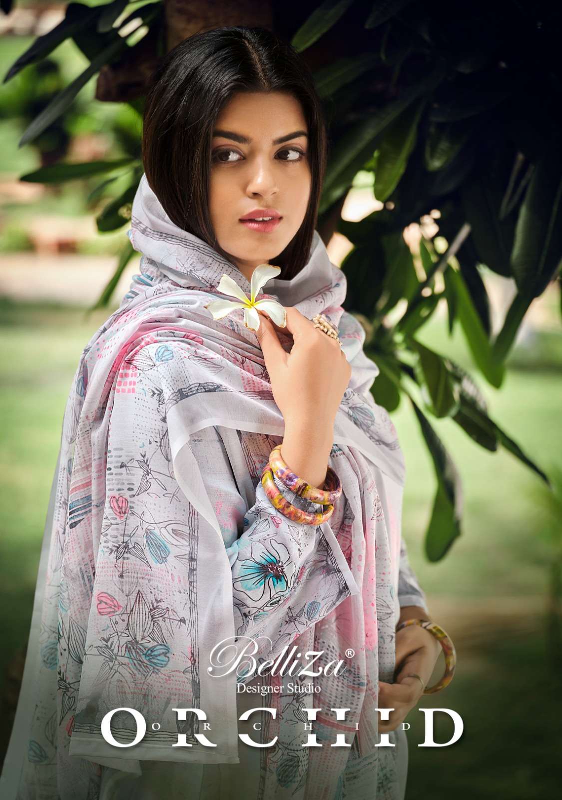 BELLIZA ORCHID JAM COTTON DIGITAL PRINT WITH EMBROIDERY WORK LOW RANGE SUITS WHOLESALE 