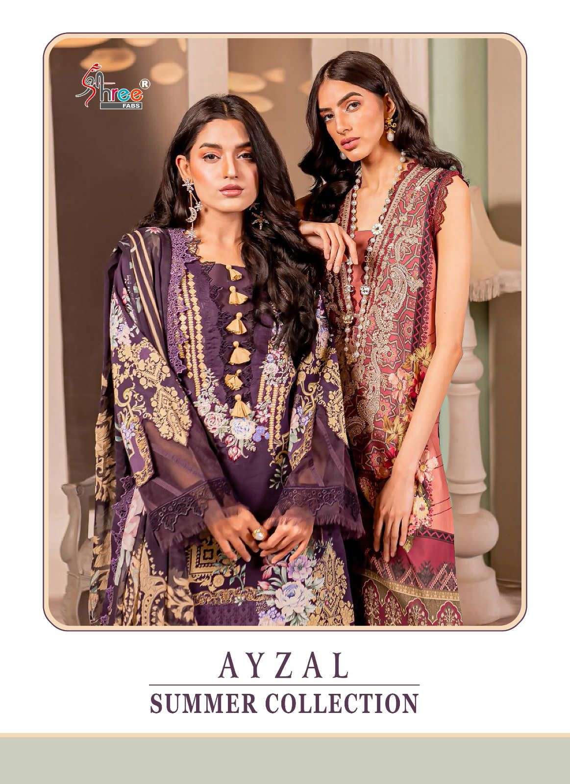 SHREE FAB AYZEL SUMMER COLLECTION DESIGNER COTTON PRINT WITH PATCHWORK PAKISTANI REPLICA SUITS WHOLESALE 