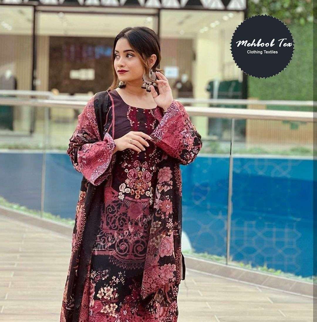 MEHBOOB TEX AAYESHA VOL 1 HIT DESIGN COTTON PRINT WITH EMBROIDERY PATCHWORK HEAVY PAKISTANI REPLICA SUITS WHOLESALE 