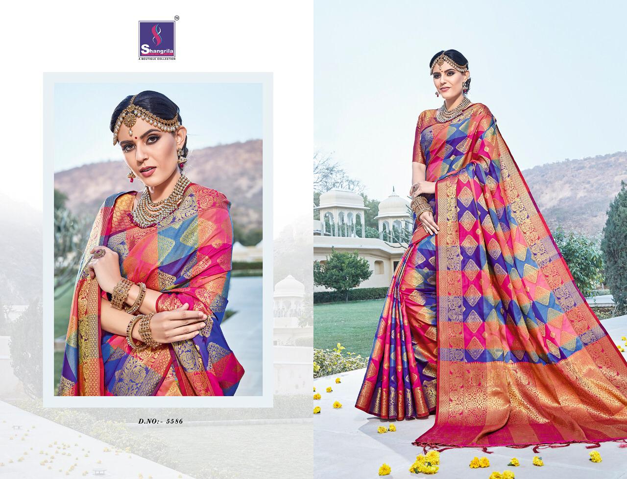 Shangrila Nitya Silk Designer Multicolor Sarees Wholesale