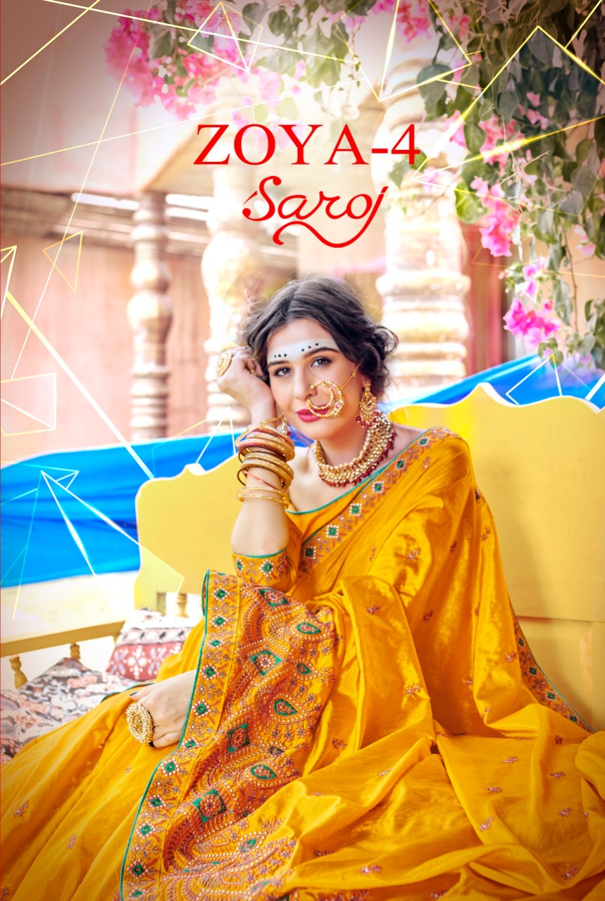 Saroj Zoya Vol 4 Designer Banglori Silk Saree Wholesale