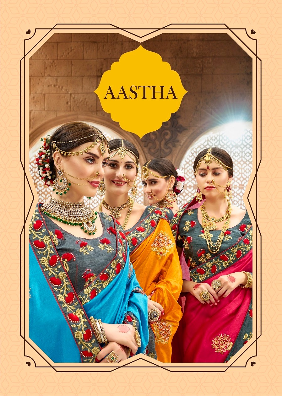 Saroj Aastha Designer Wedding Wear Sarees Best Wholesale Rate