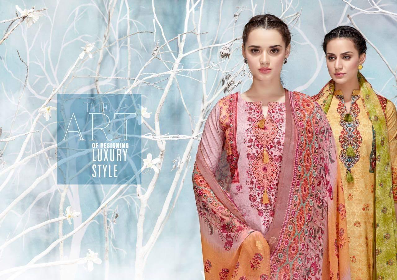 Karachi Print Roman Beauty Pure Lawn With Fancy Suits Wholsa