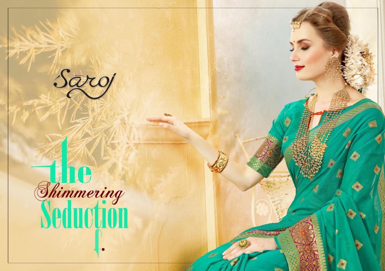 Saroj Saree Utsav Designer Silk Viscoss Border Festival Wear Sarees In Best Wholesale Rate
