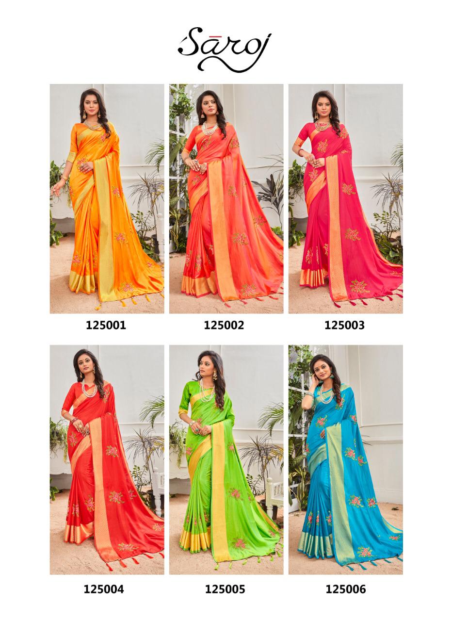Heavy Embroidery Party Wear Designer Digital Print Sarees