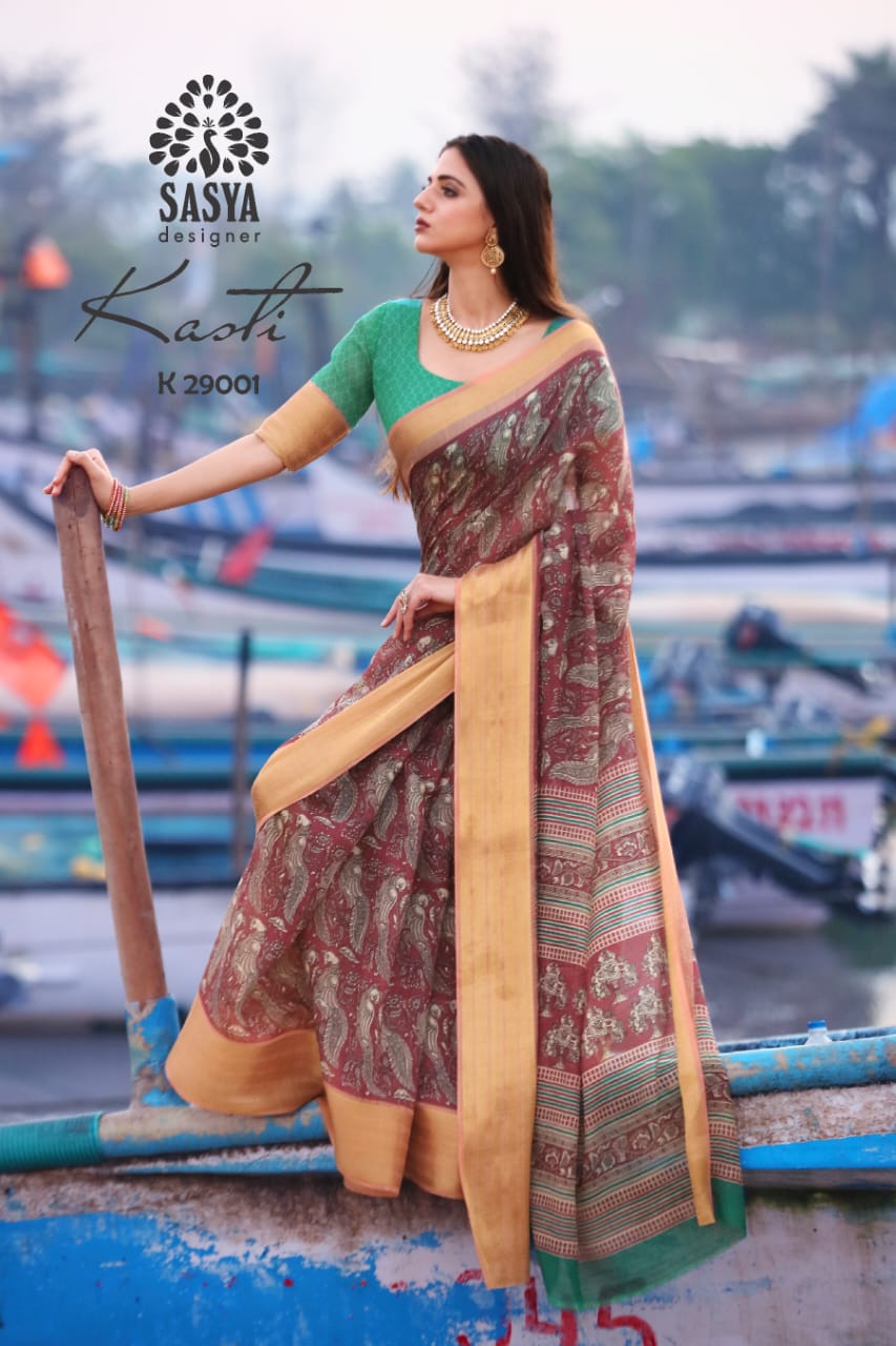 Sasya Kasti Designer Soft Cotton Jacqard Border Saree In Best Wholesale Rate