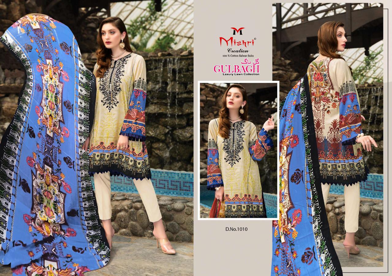 Mishri Creation Gulbagh Designer Luxury Lawn Collection Printed Lawn Suits Wholesale