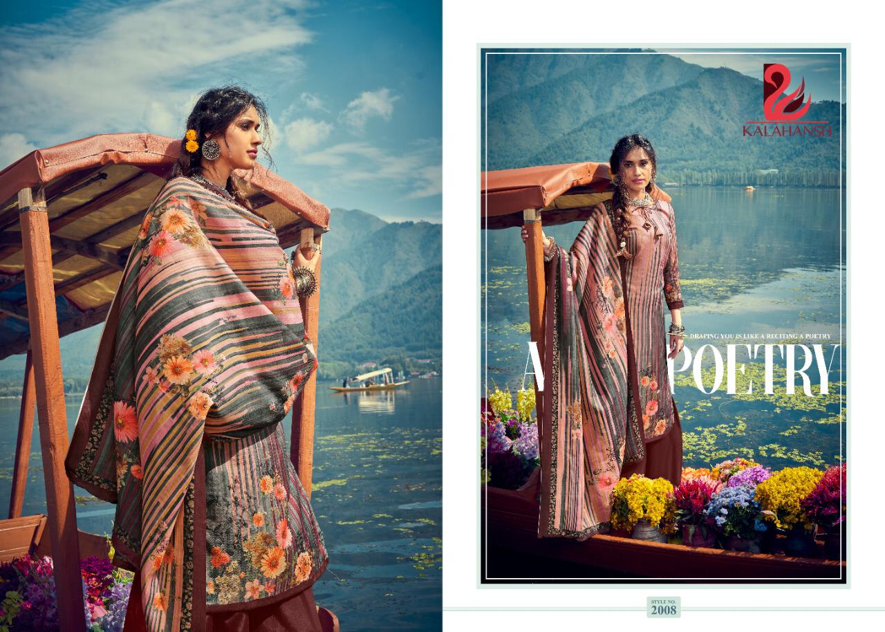 Kalahansh Fashion Saamiha Pashmina Digital Printed Suits Wholesale