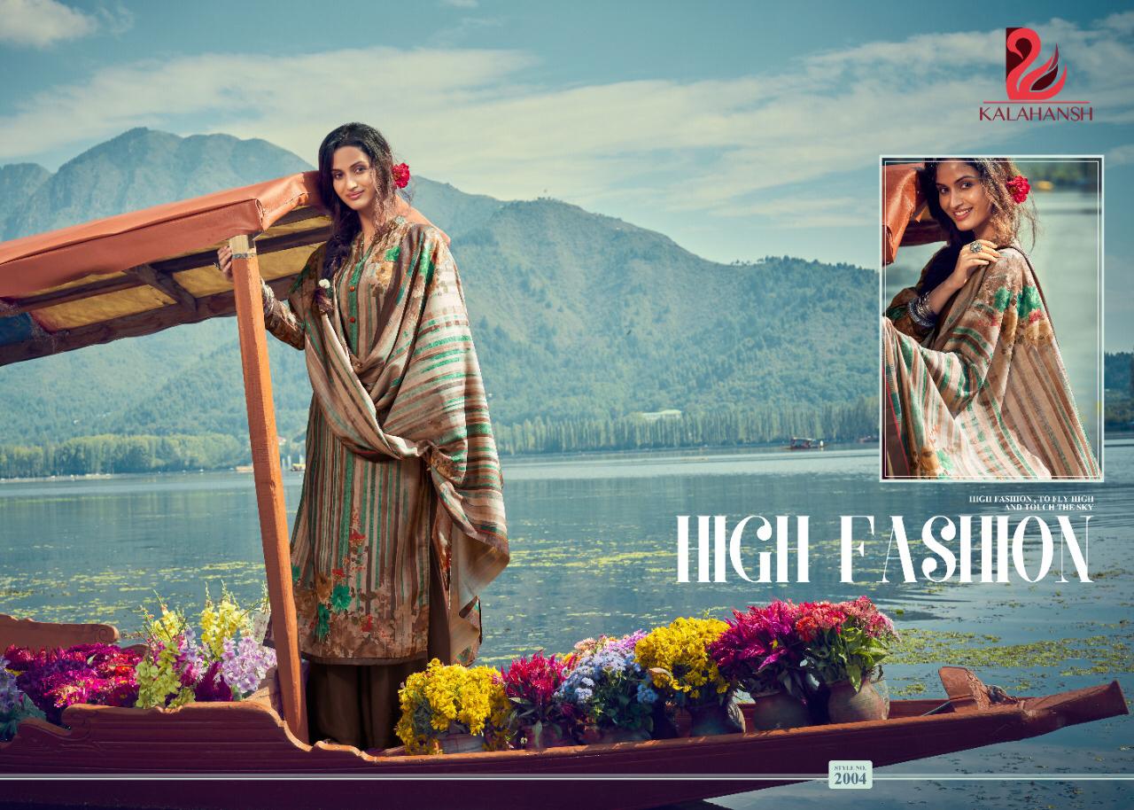 Kalahansh Fashion Saamiha Pashmina Digital Printed Suits Wholesale