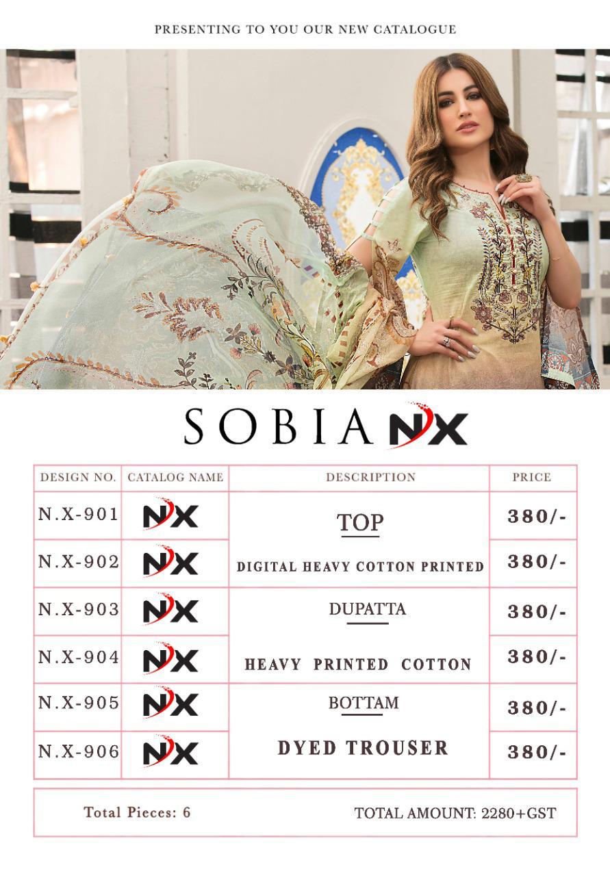 Sobia Nx Digital Printed Low Range Cotton Suits Wholesale