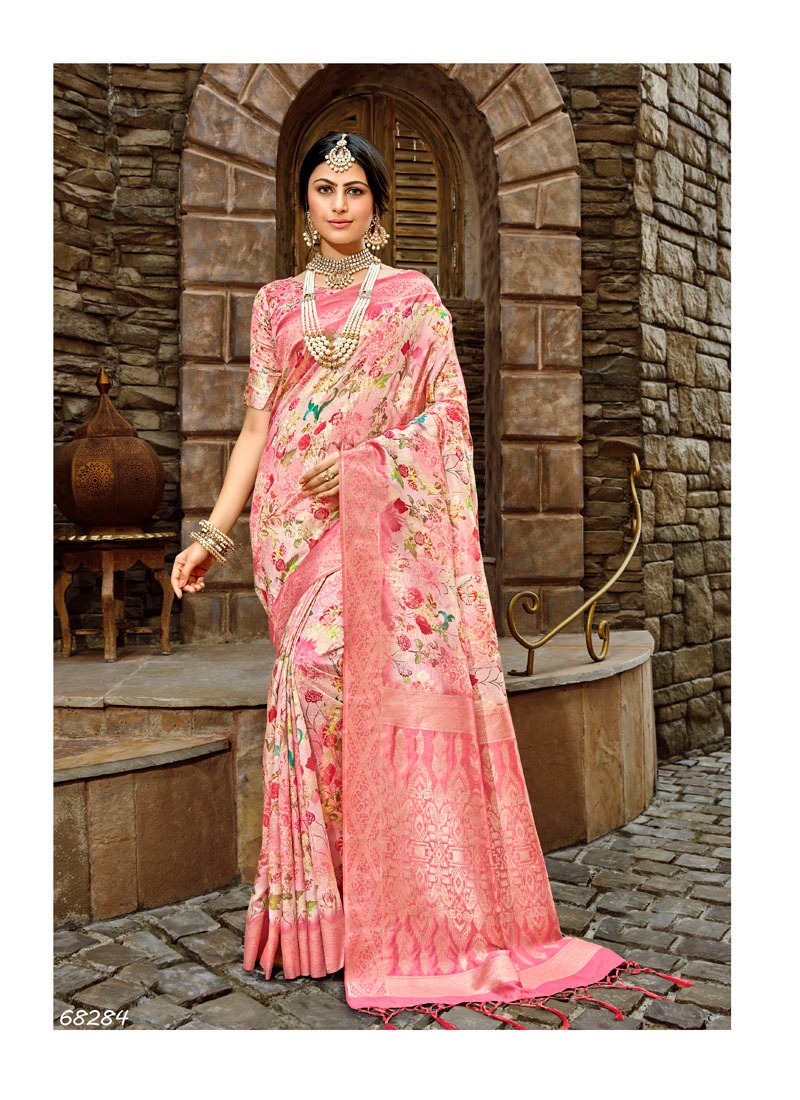 Lifestyle Hansmala Designer Lichi Silk Rich Pallu Sarees Wholesale