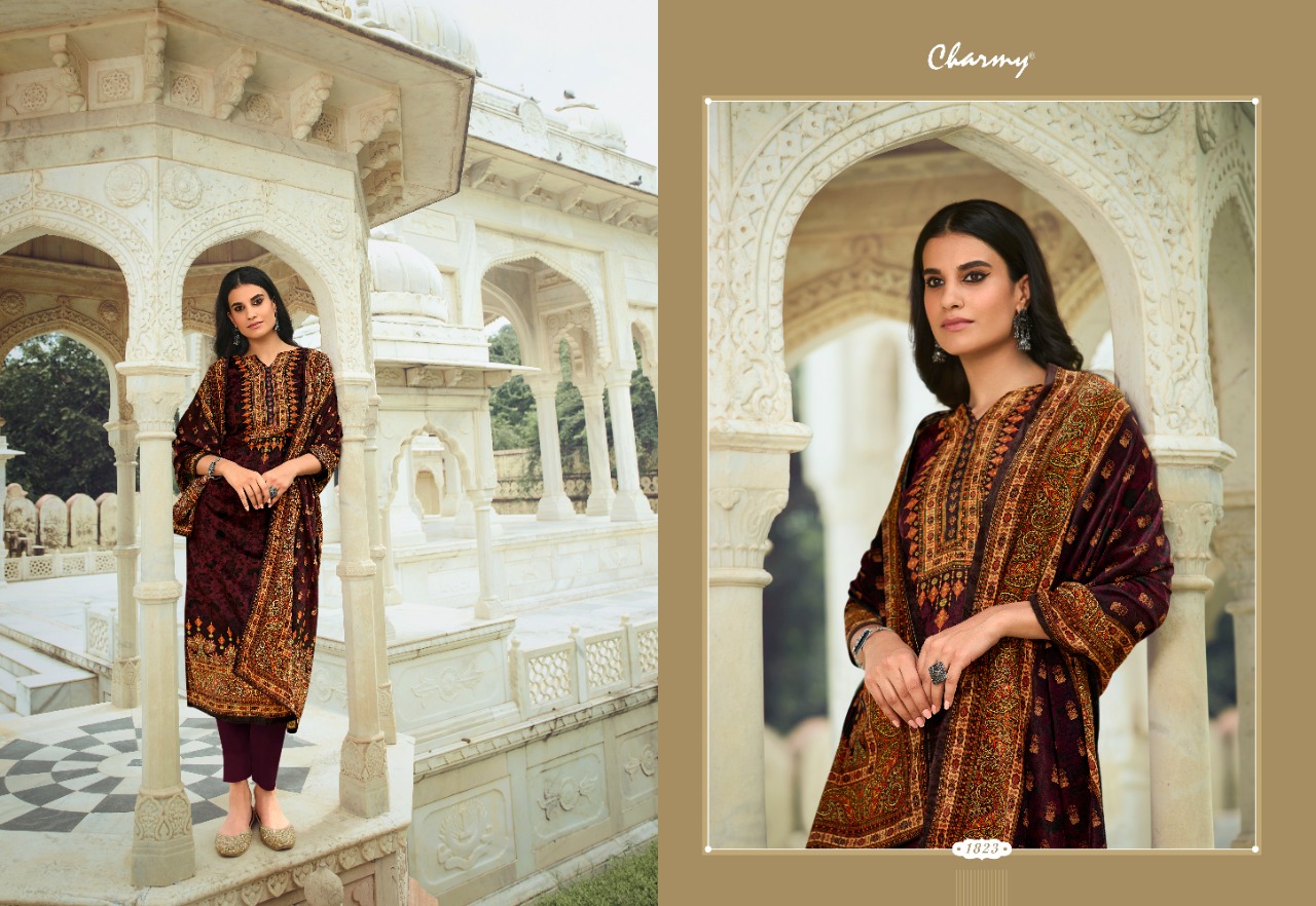 Meera Trendz Velvet 2 Designer Velvet Digital Printed Suits Wholesale