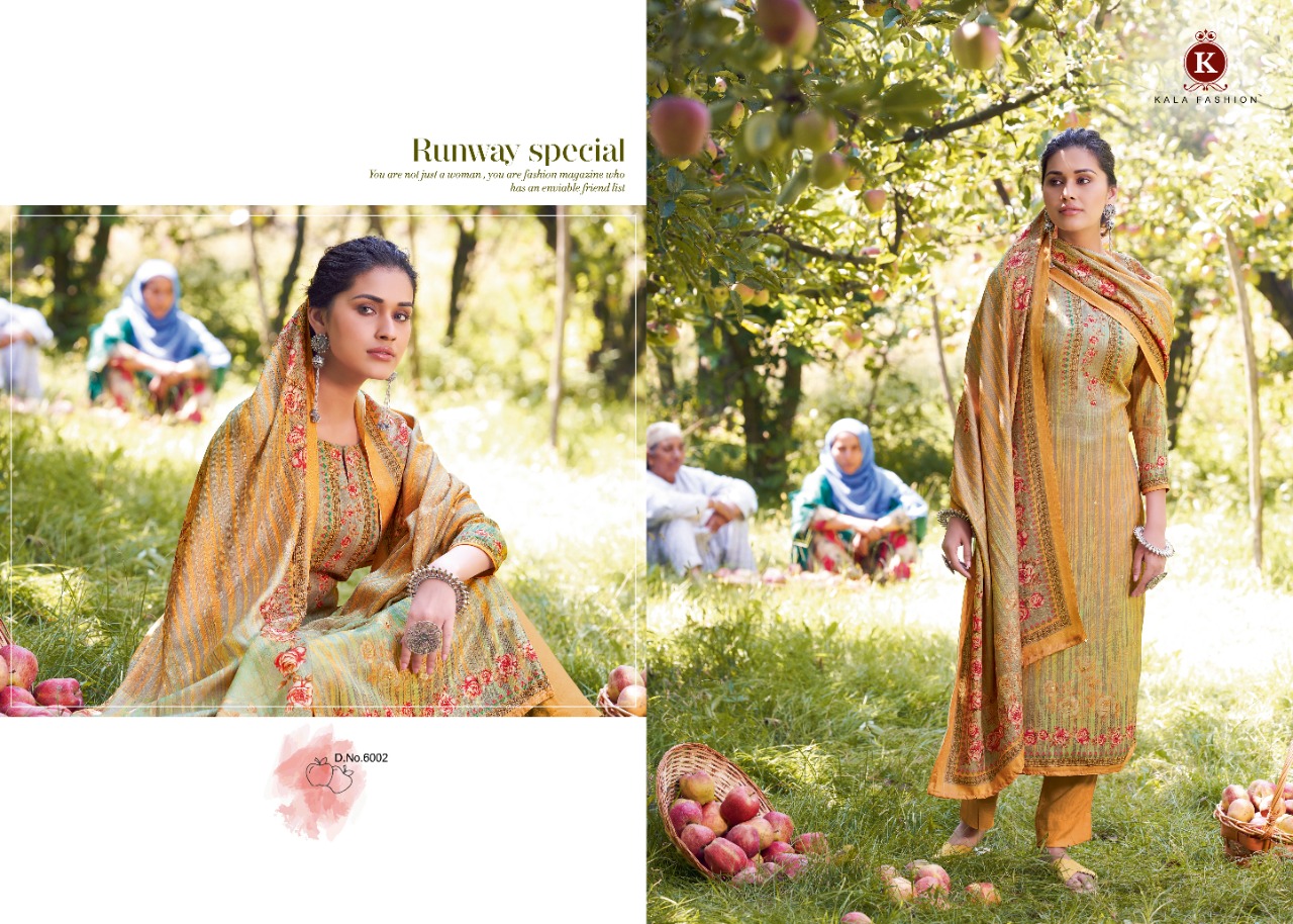 Kaala Fashion Kaatha Pashmina Digital Print With Handwork Suits Wholesale