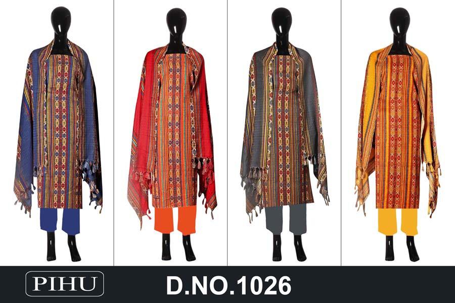 Jain Tex Pihu 1026 Series Designer Pashmina Printed Winter Wear Suits Wholesale
