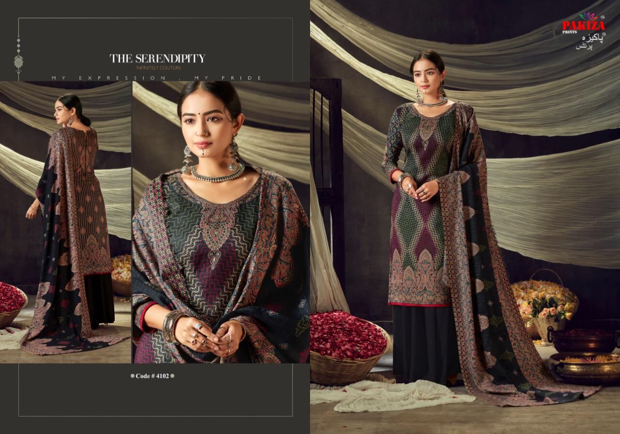 Pakiza Prints Vol 41 Designer Pashmina Printed Suits Wholesale