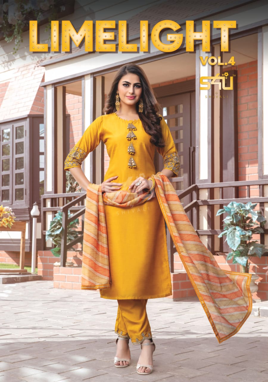 S4u Limelight Vol 4 Designer Party Wear Heavy Embroidery Suits Wholesale