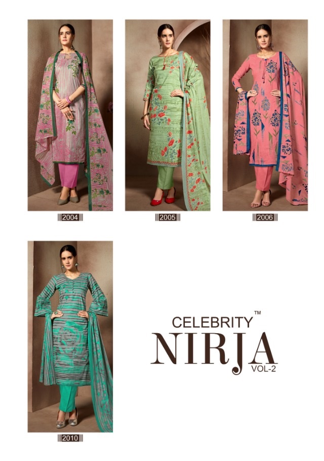 Celebrity Nirja Vol 2 Designer Daily Wear Suits In Best Wholesale Rate