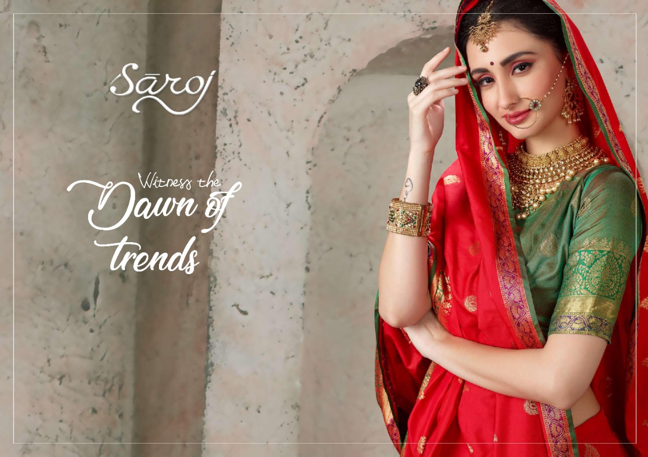 Saroj Saree Rumani Designer Silk With Viscose Border Festival And Wedding Wear Sarees In Best Wholesale Rate